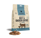 Vital Essentials Cat Freeze Dried Mini Nibs Beef Chicken 8oz.