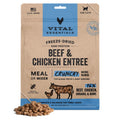 Vital Essentials Cat Freeze-Dried Raw Grain Free Beef & Chicken Entree Mini Nibs 8oz.