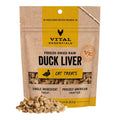 Vital Essentials Cat Freeze-Dried Grain Free Duck Liver Treats 0.9oz.