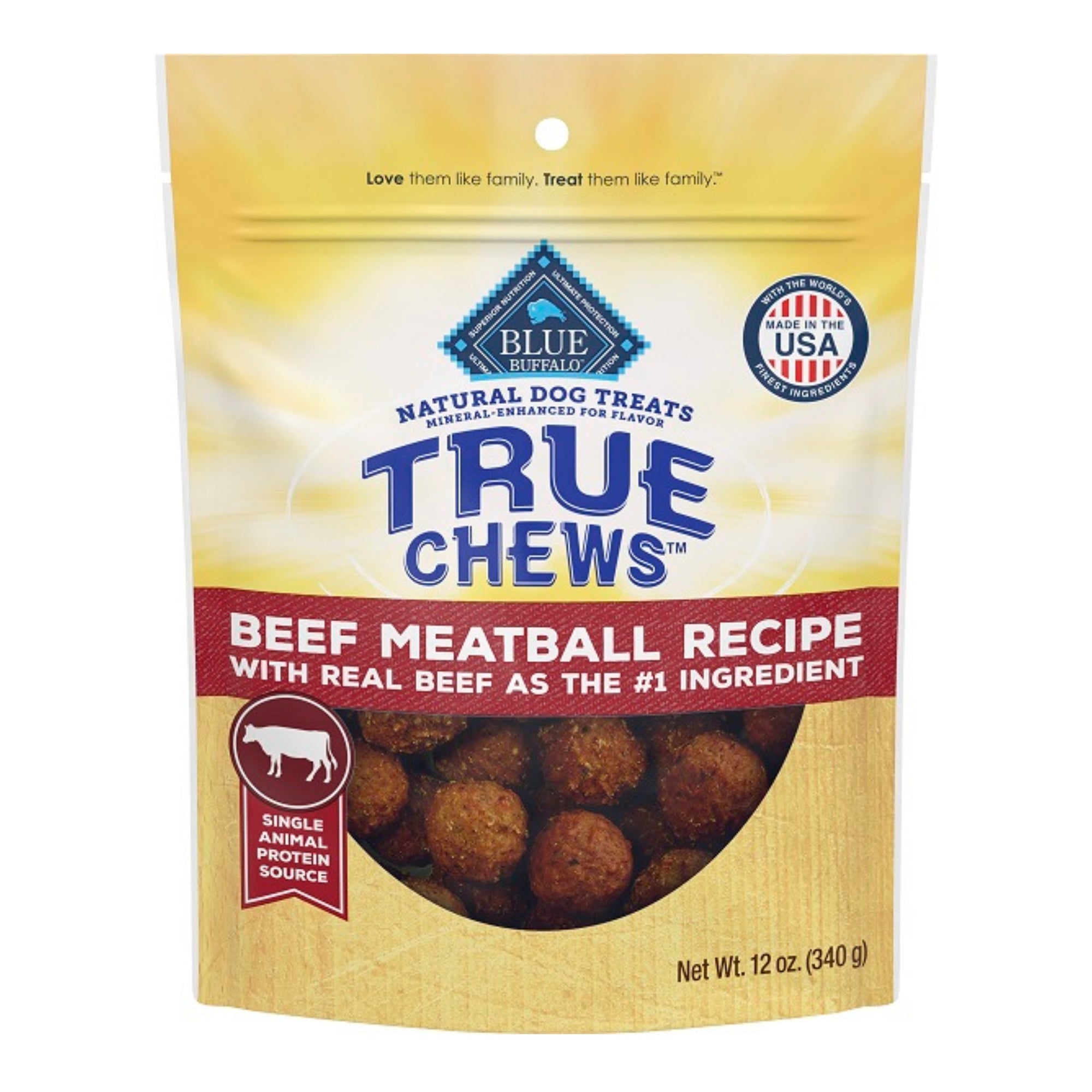Blue Buffalo True Chews 12oz. Meatball Beef