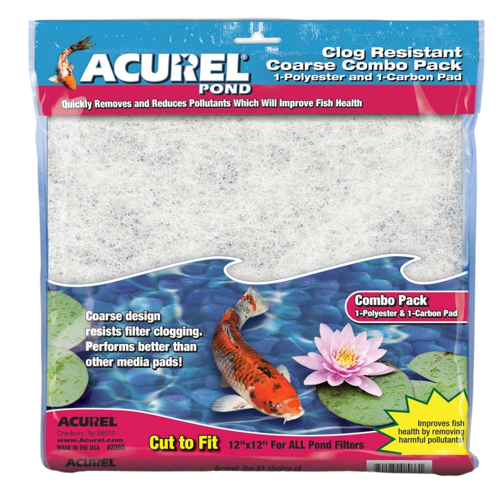 Acurel Coarse Combo Pack Polyester and Carbon Media Pad 12 in x 12 in 2 Pack Default Title