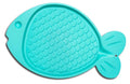 Loving Pets SpillProof Fish Shaped Cat Mat Aqua Green, 1ea