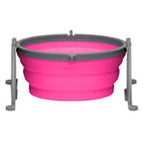 Loving Pets Travel Dog Bowl Pink Small