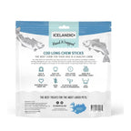 Icelandic Dog Cod Skin Chew 10 Inch - 12 Pack