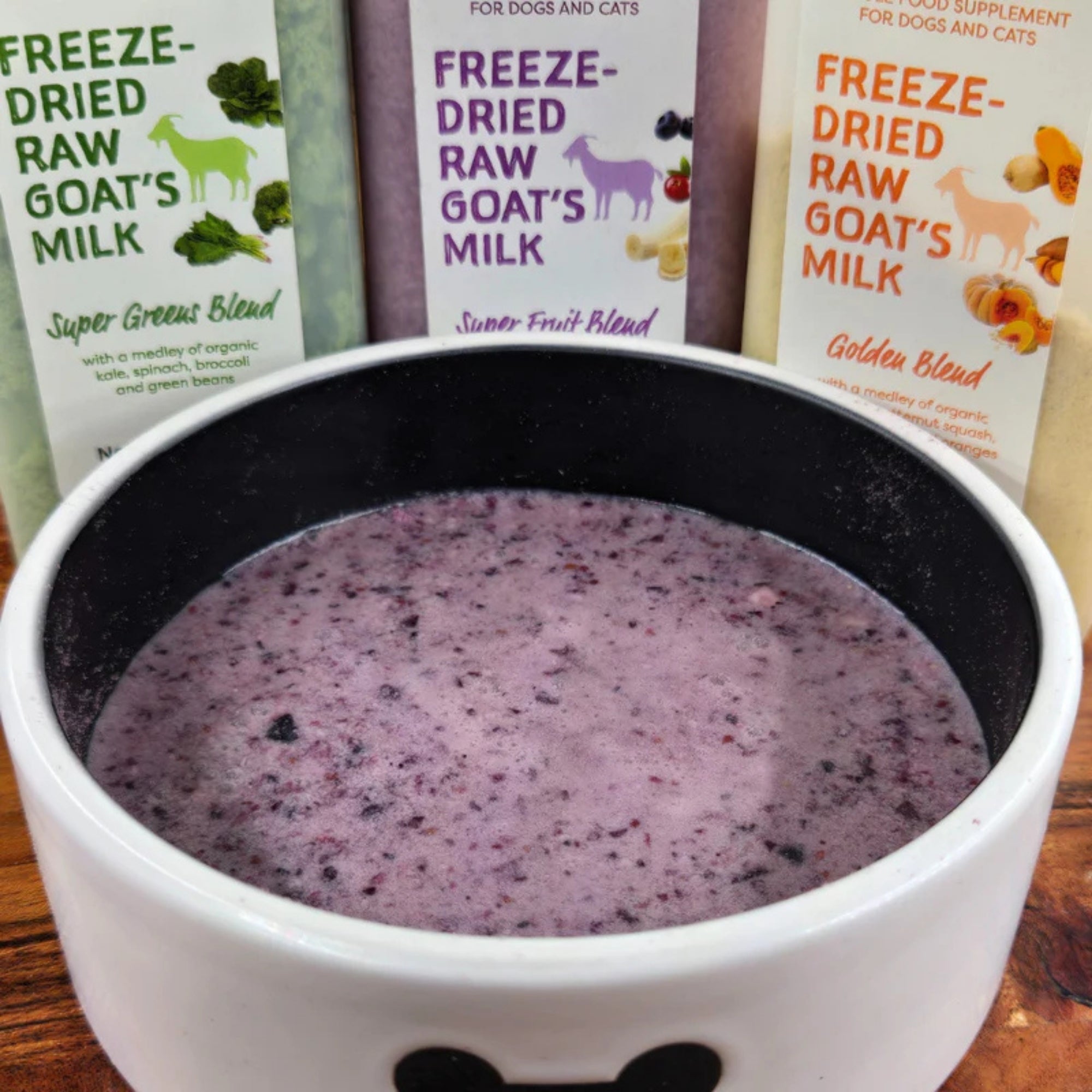 Shepherd Boy Farms Dog & Cat Freeze-Dried Raw Goat Milk Super Fruit 32oz.