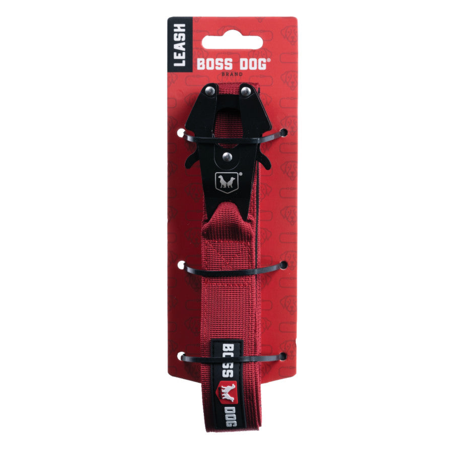 Boss Dog Tactical Dog Leash Red, 1ea/4 ft