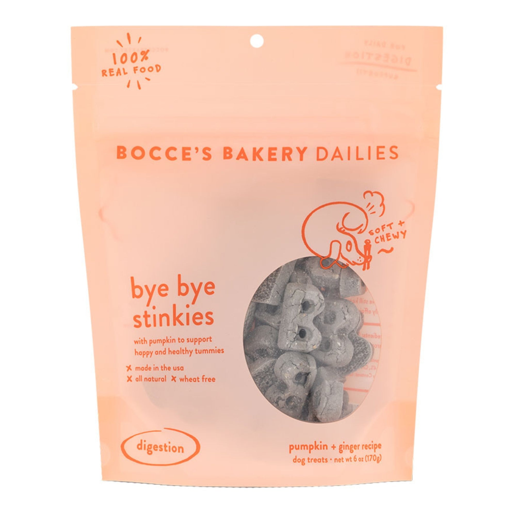 Bocces Dog Soft Chews Bye Bye Stinkies 6oz