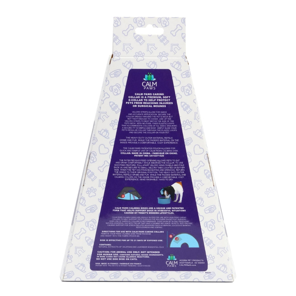 Calm Paws Caring Collar w/ Calming Disk For Dogs Small
