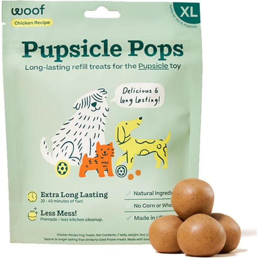 !!Woof Dog Beef Peanut Butter Pops Xlarge 12Oz