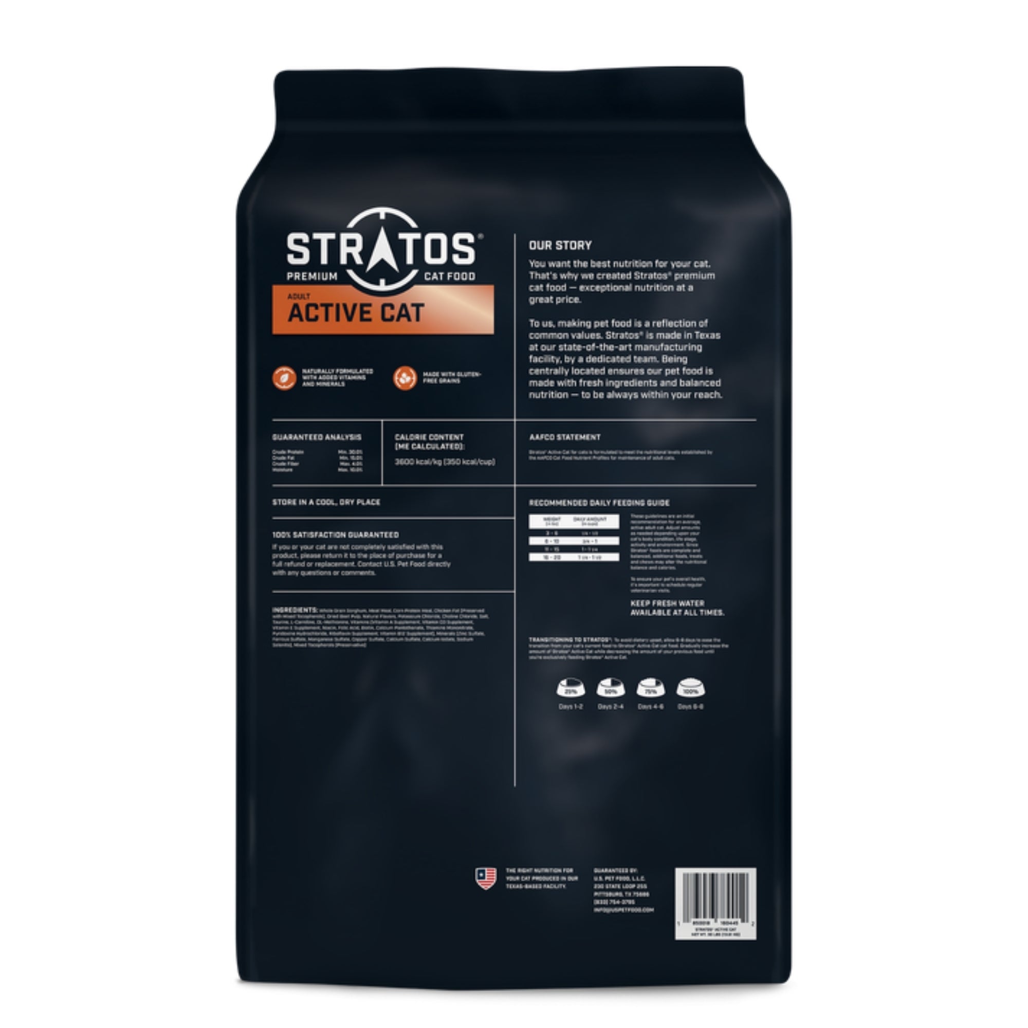 Stratos Active Cat Dry Cat Food 30lb