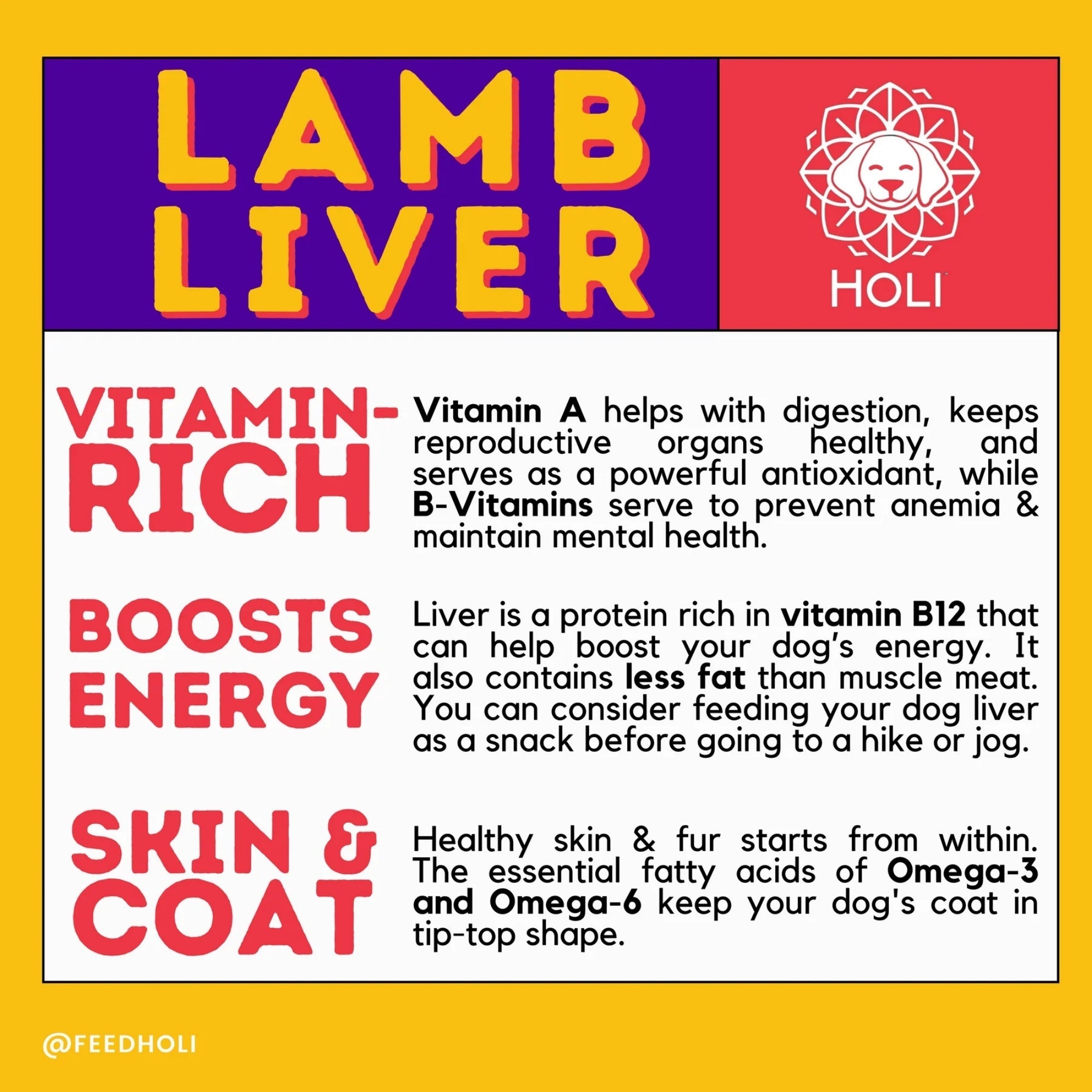 Holi Dog 2oz. Lamb Liver