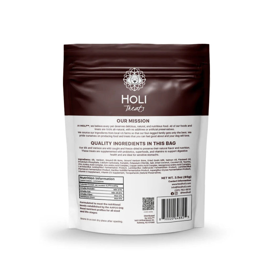 Holi Dog 3oz. Elk Venison