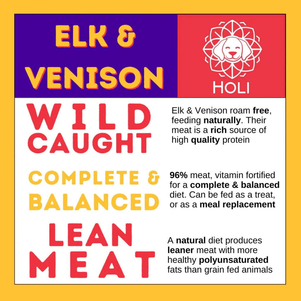 Holi Dog 3oz. Elk Venison