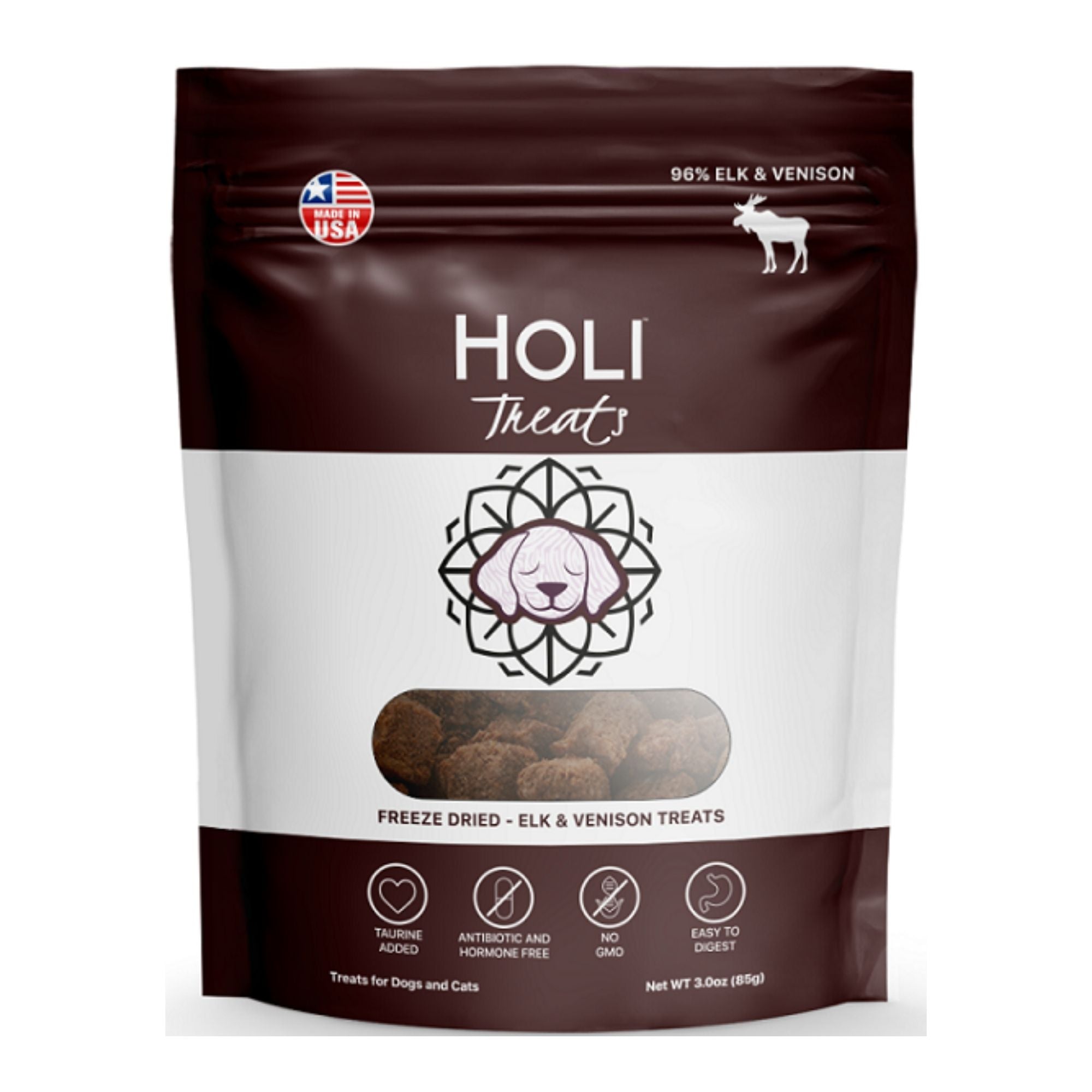 Holi Dog 3oz. Elk Venison