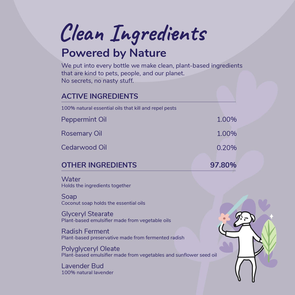 Kin+Kid Flea/Tick Lavender Protect Spray 12oz.