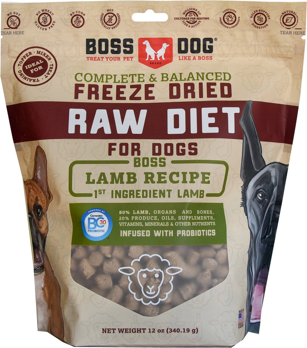 Boss Dog Dog Freeze-dried 12oz. Lamb