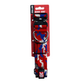 Boss Dog Tactical Adjustable Dog Collar Red, White, & Blue, 1ea/Large, 17-22 in Default Title