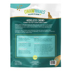 Gnawturals Hideless Chews Ribbed Bone Peanut Butter Mini 12 Count