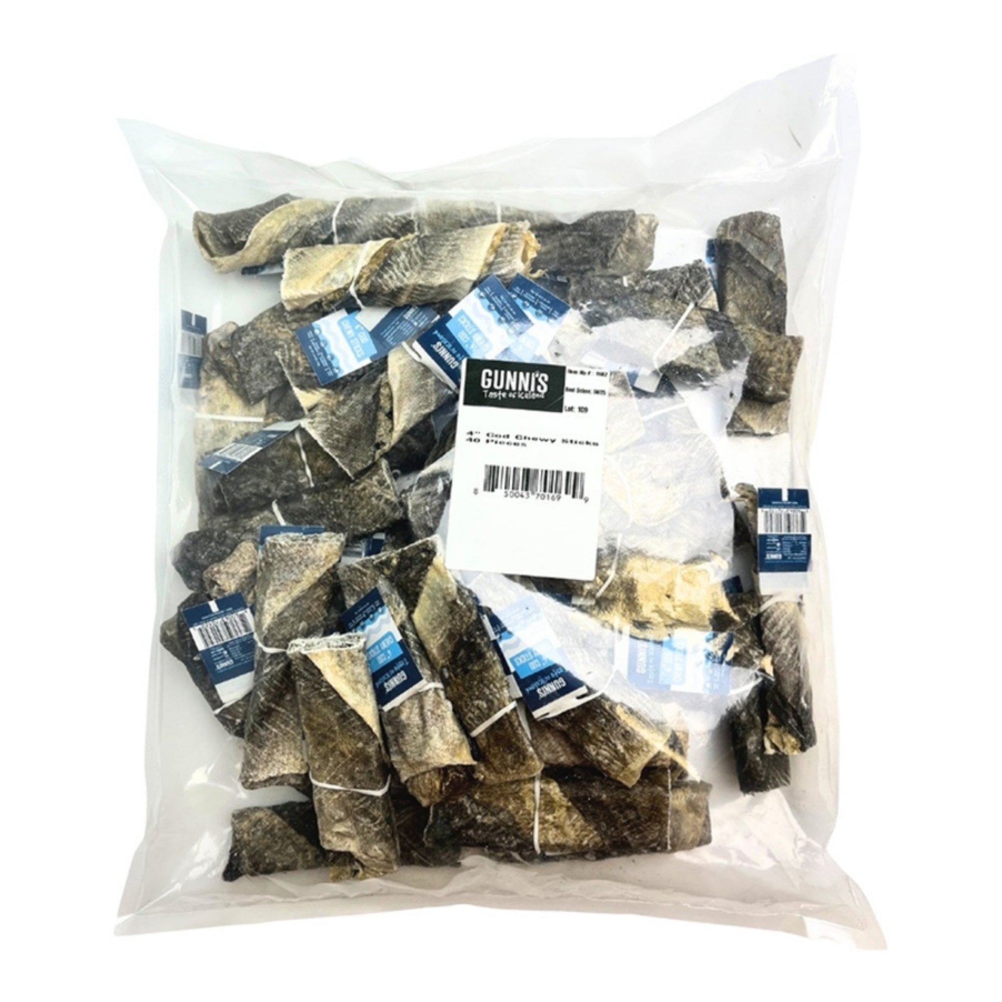 Gunnis Dog Chewy Sticks Cod Skin 4 Inch