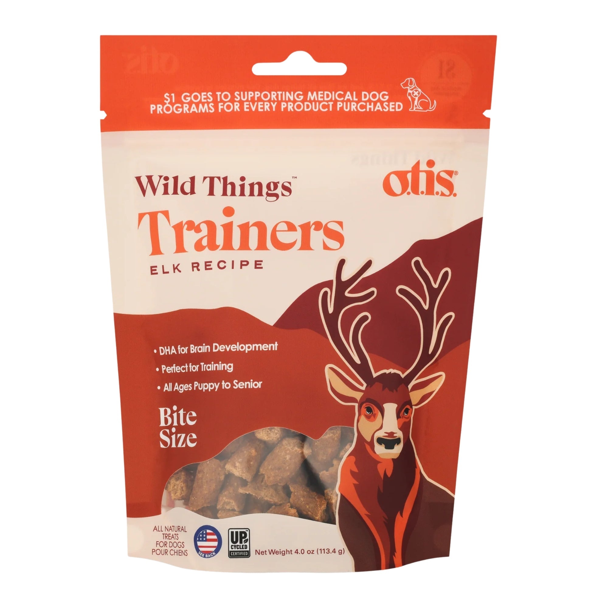 Otis Dog Wild Things Trainers Elk 4oz.