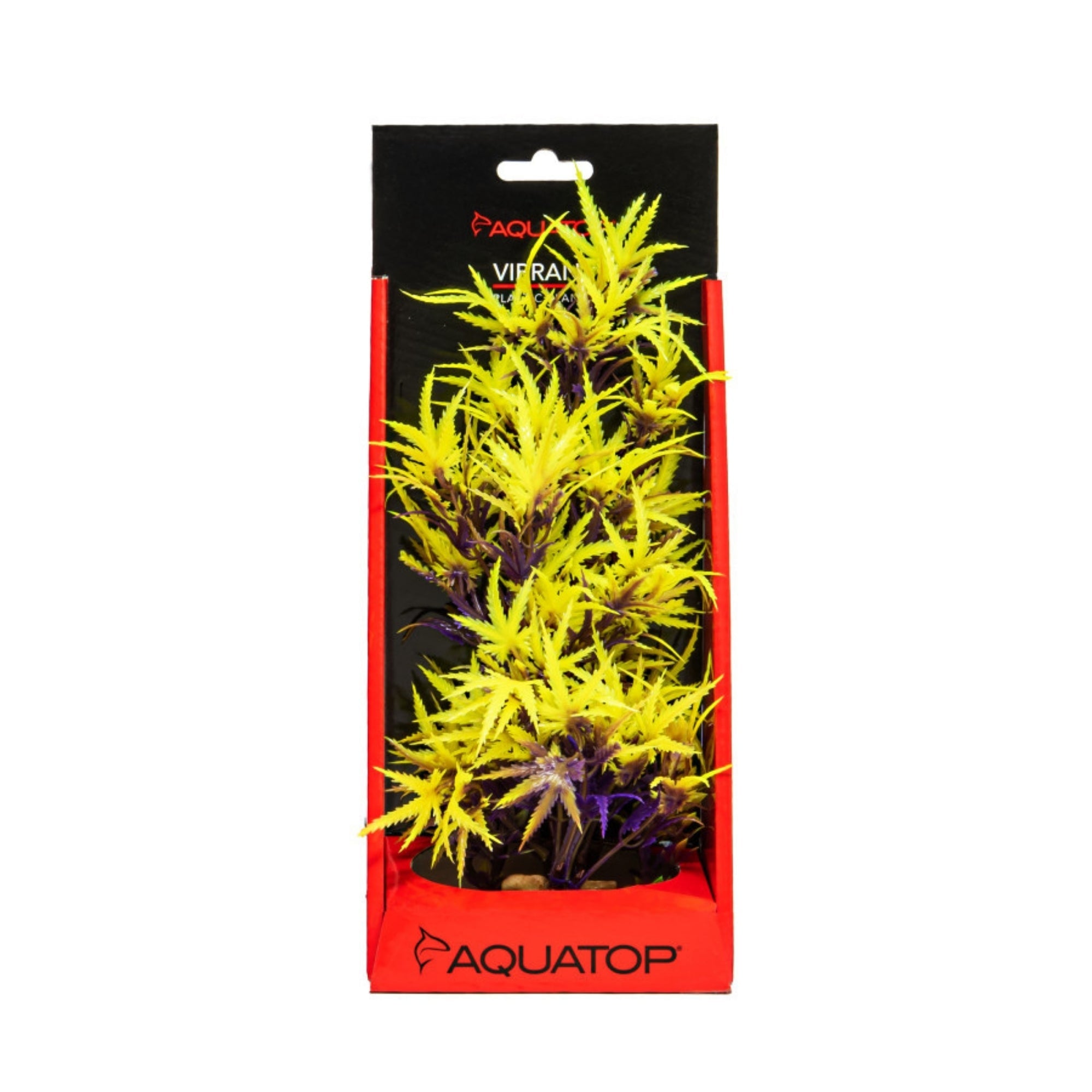 Aquatop Vibrant Fluorescent Cannabis Plant Olive 10in