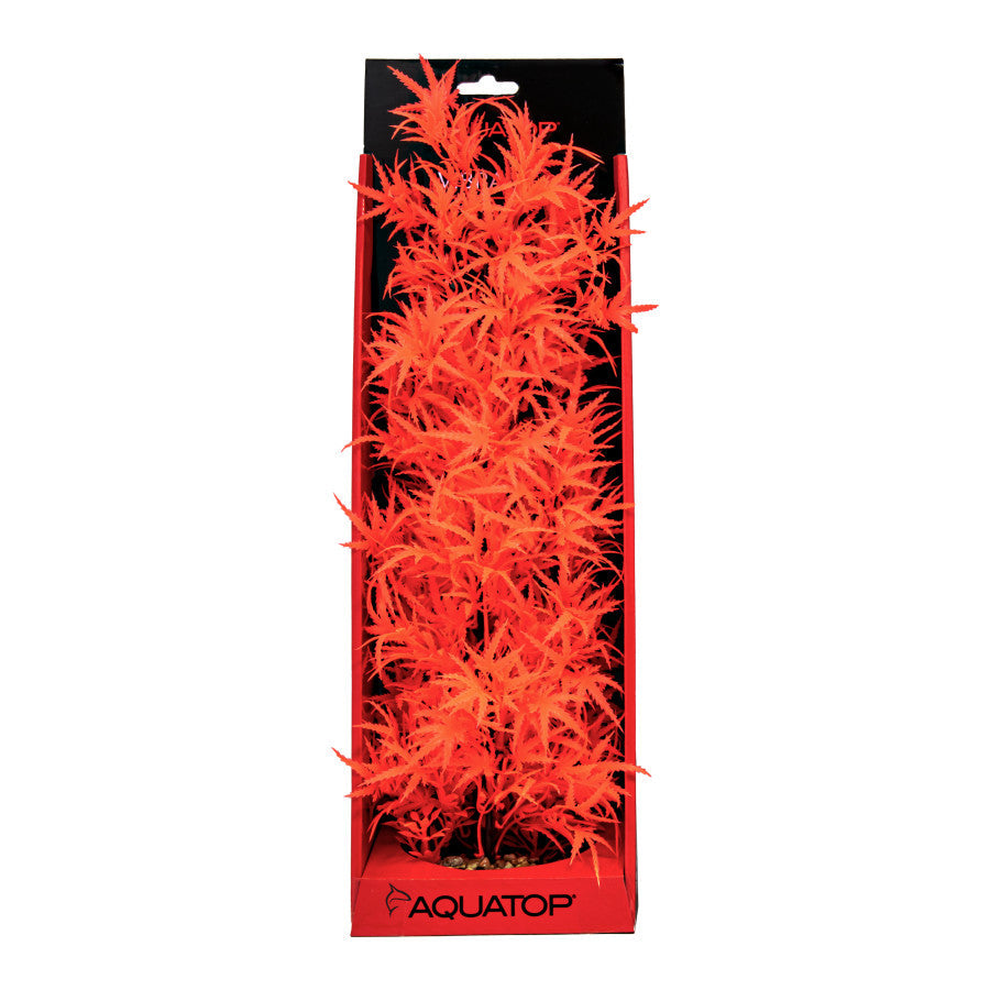 Aquatop Vibrant Fluorescent Cannabis Plant Red 16in