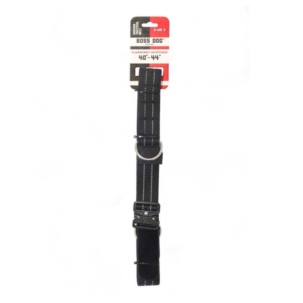 Boss Dog Human Boss Tactical Utility Dog Walker Belt Black, 1ea/XL (40-44In Waist)