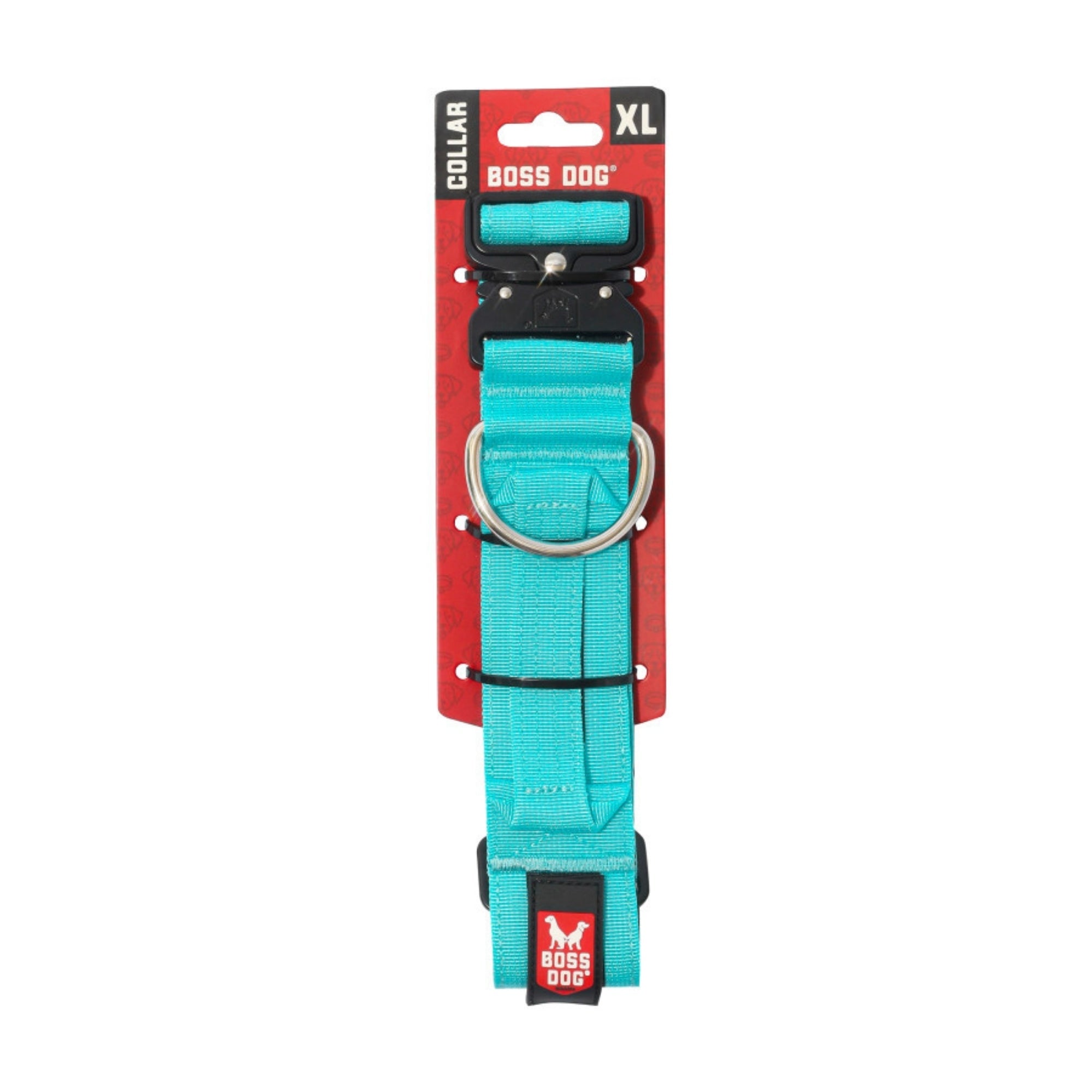 Boss Dog Tactical Adjustable Dog Collar Teal, 1ea/XL, 20-28in.