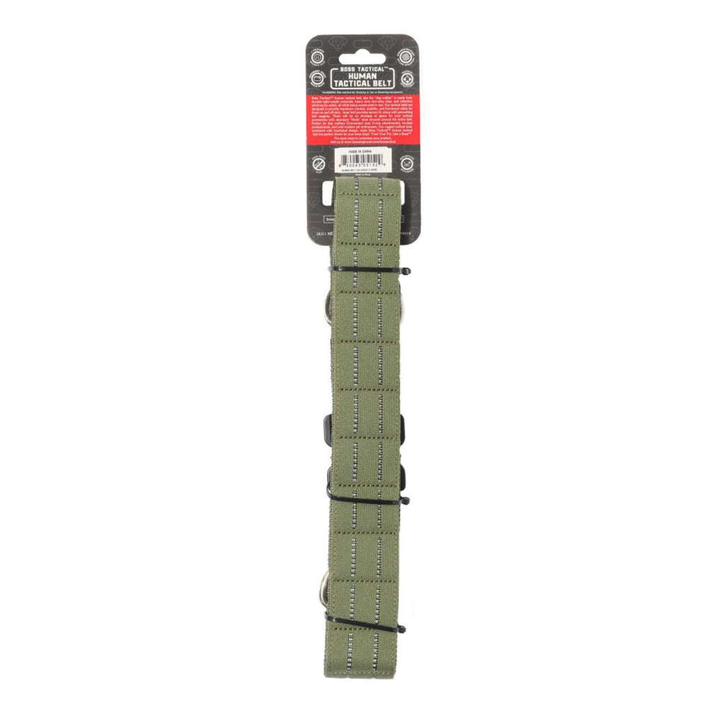 Boss Dog Human Boss Tactical Utility Dog Walker Belt Green, 1ea/SM (28-32In Waist)