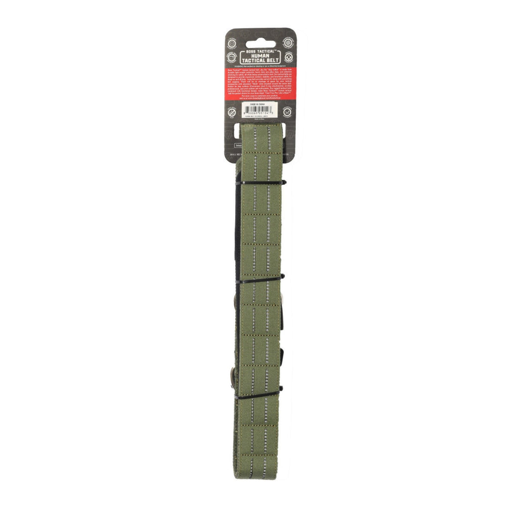 Boss Dog Human Boss Tactical Utility Dog Walker Belt Green, 1ea/LG (36-40In Waist)