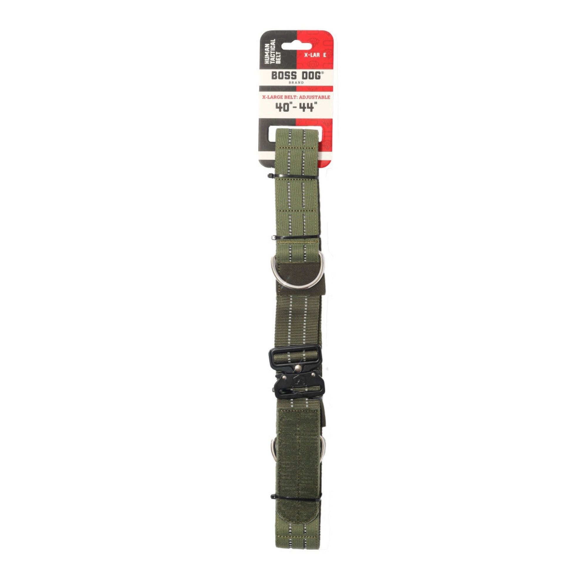 Boss Dog Human Boss Tactical Utility Dog Walker Belt Green, 1ea/XL (40-44In Waist)