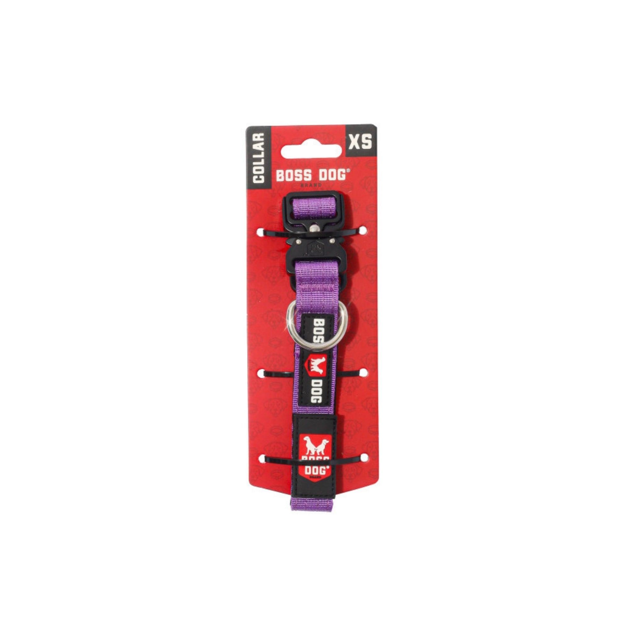 Boss Dog Tactical Adjustable Dog Collar Purple, 1ea/XS, 11-14in.