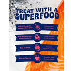 Finfare Dog 4oz. Freeze-dried Smoked Salmon Skin Strips