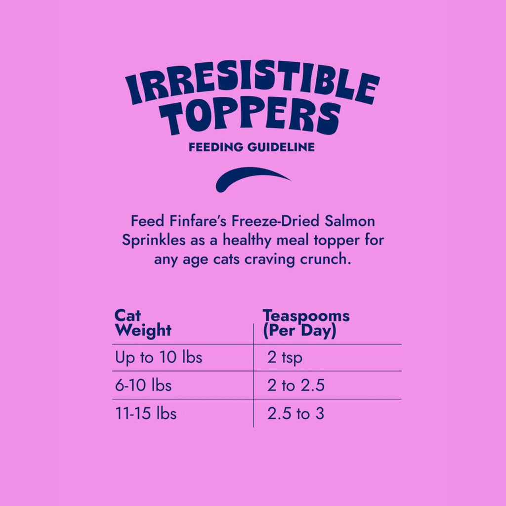 Finfare Cat 6oz. Freeze-dried Smoked Salmon Sprinkles Topper
