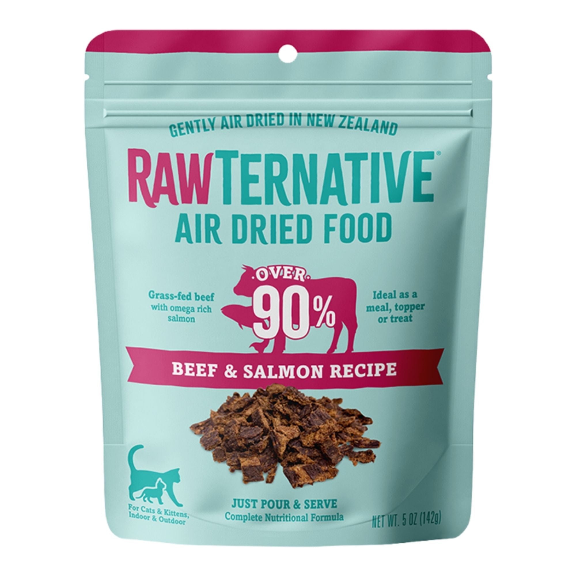 Grandma Mae's Country Naturals Cat Rawternative Air Dried Beef & Salmon Recipe 5oz.