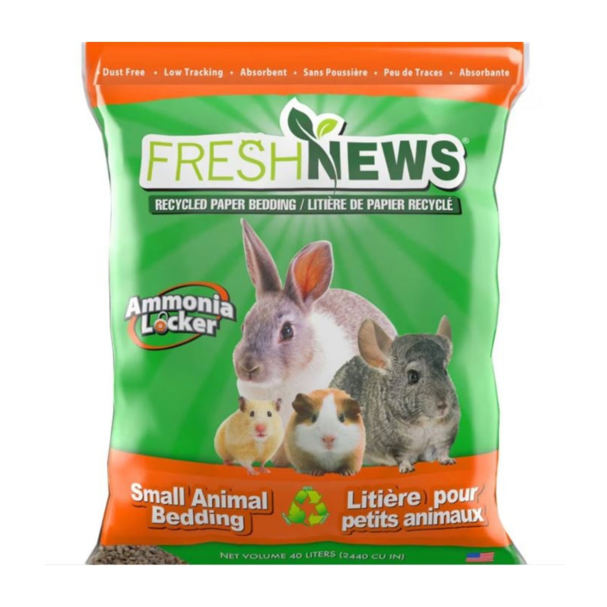 Fresh News Small Animal Bedding Gray 40 L