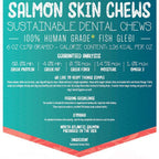 **Tickled Pet Dog 6oz. Salmon Skin Rolls