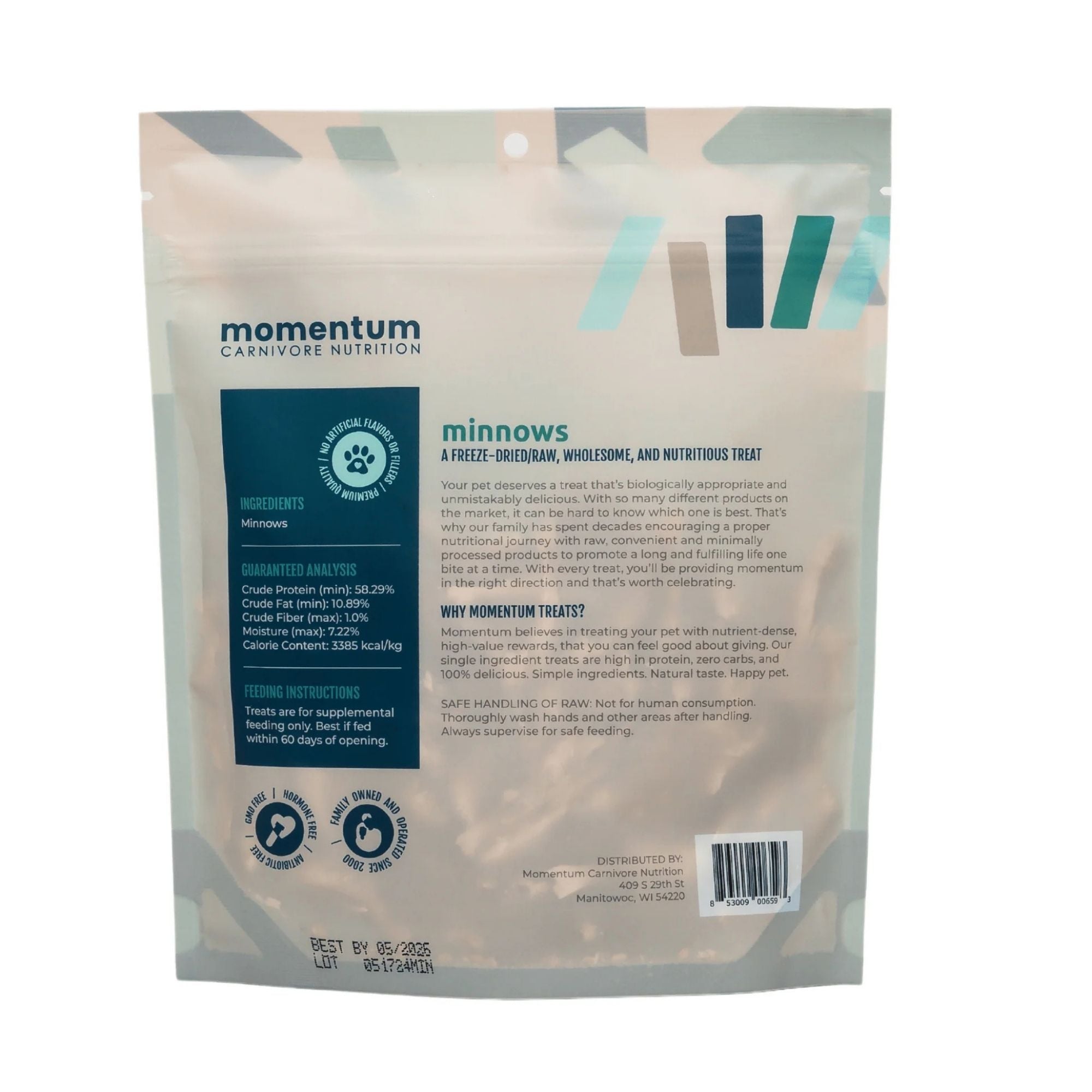 Momentum Carnivore Nutrition Dog 2oz. Minnows