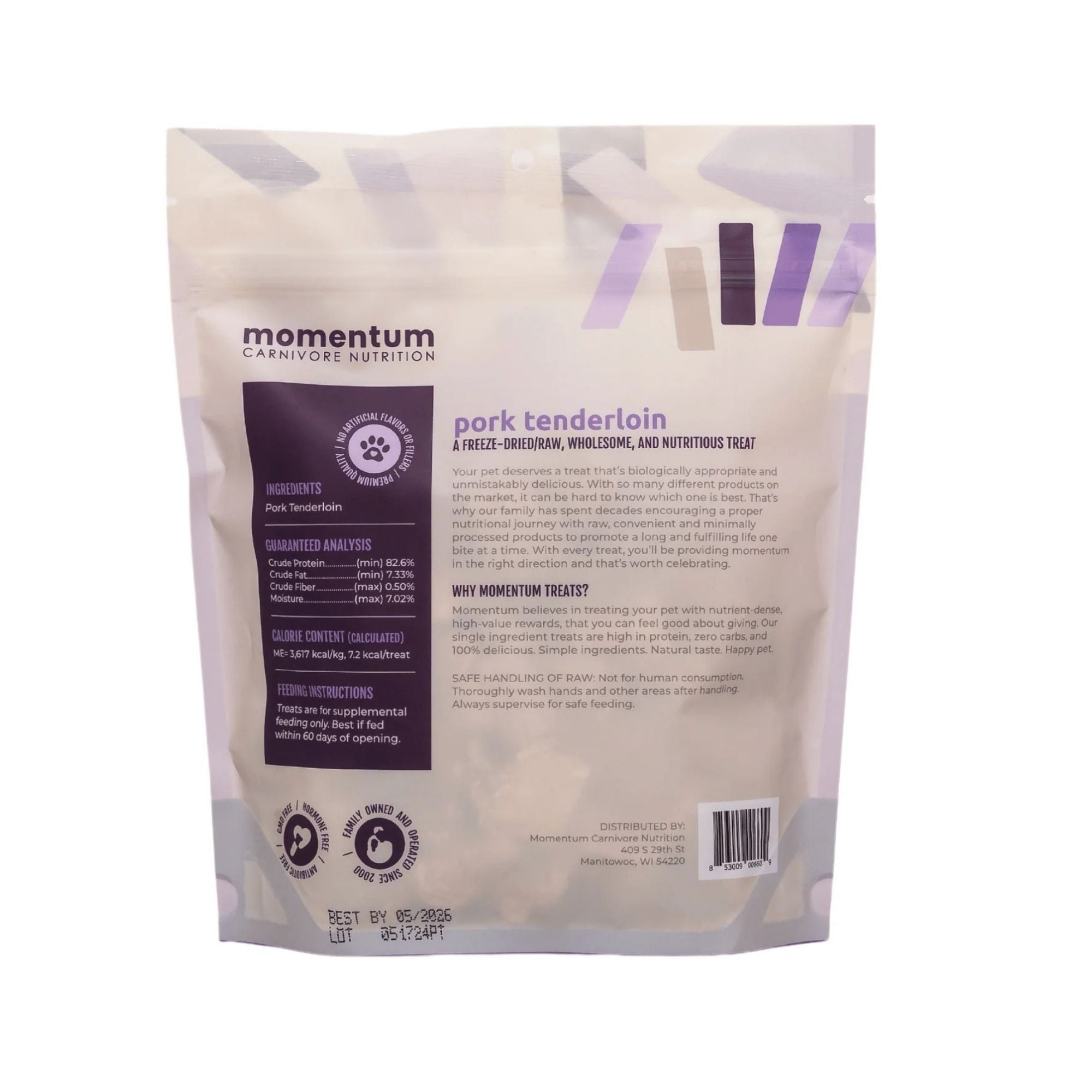 Momentum Carnivore Nutrition Dog 3.5oz. Pork Tenderloin
