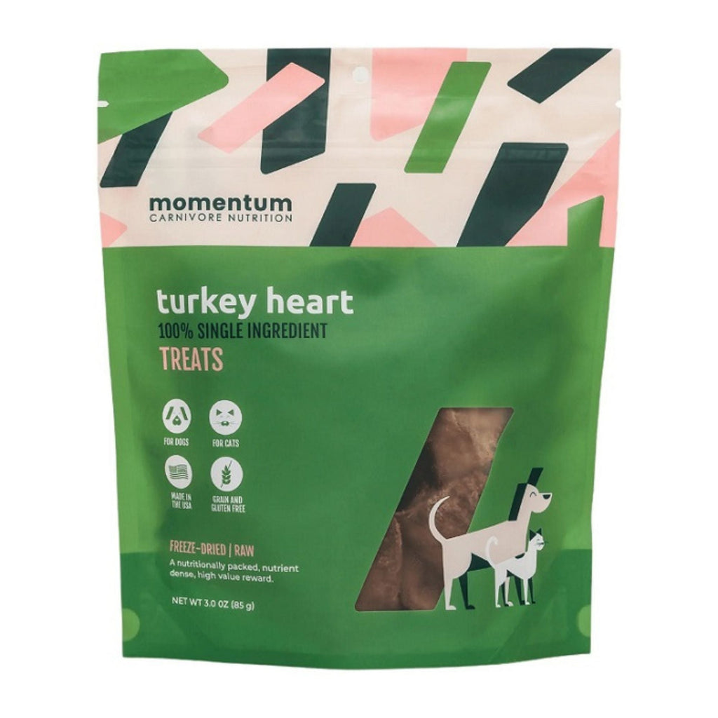 Momentum Carnivore Nutrition Dog 3oz. Turkey Hearts