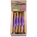 Frankly Dog 7" Collagen Steak Beefy Chew Sticks 24Ct Display Box