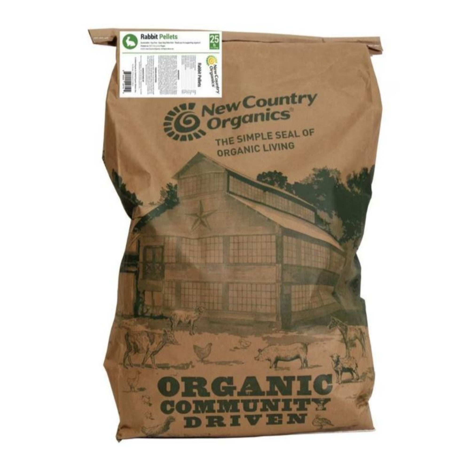 New Country Organics Rabbit Pellets 25 Lb