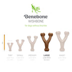 !Benebone Wishbone Durable Dog Chew Toy Bacon, 1ea/LG