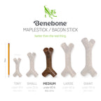 Benebone Stick Durable Dog Chew Toy Bacon, 1ea/MD