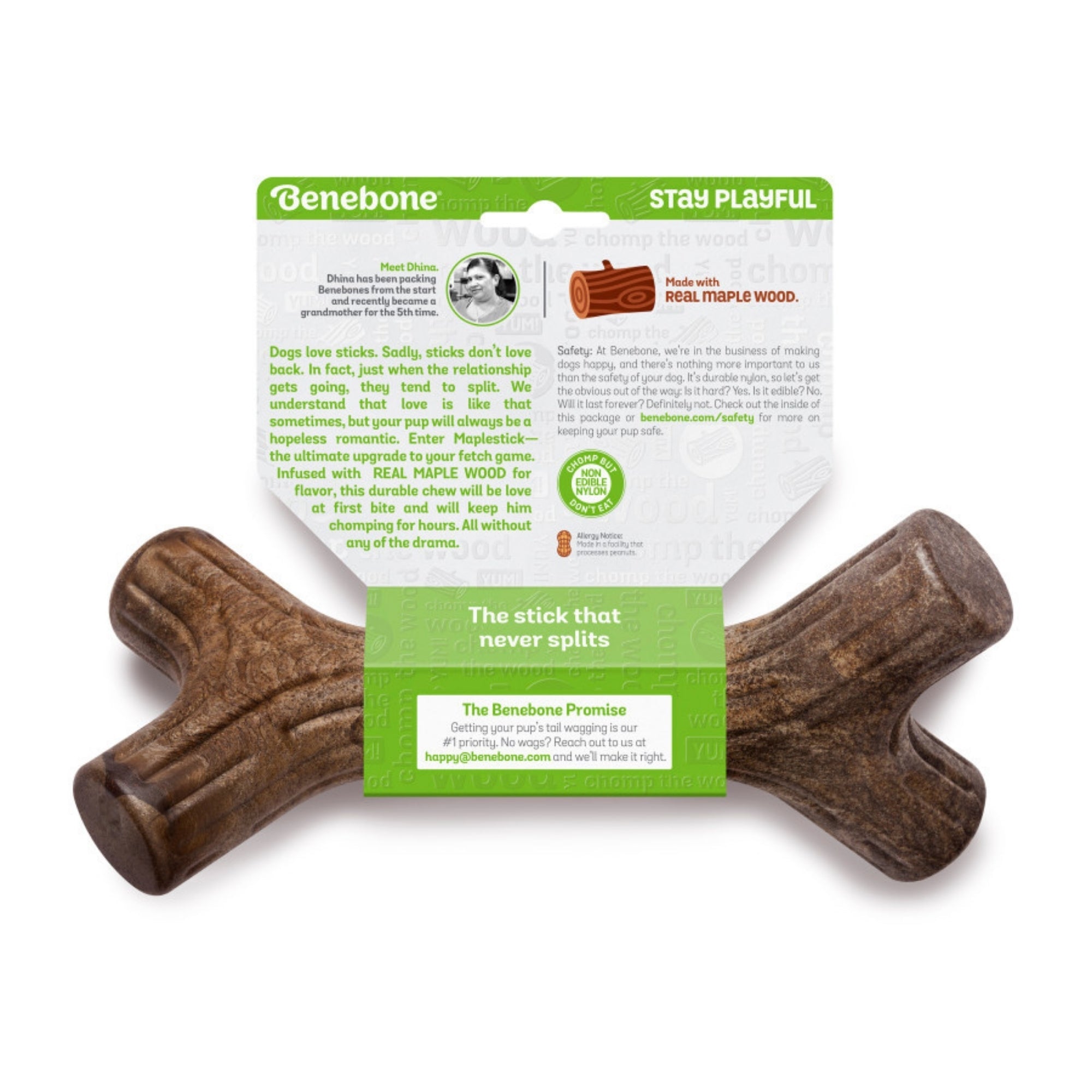 !Benebone Maplestick Durable Dog Chew Toy 1ea/XL