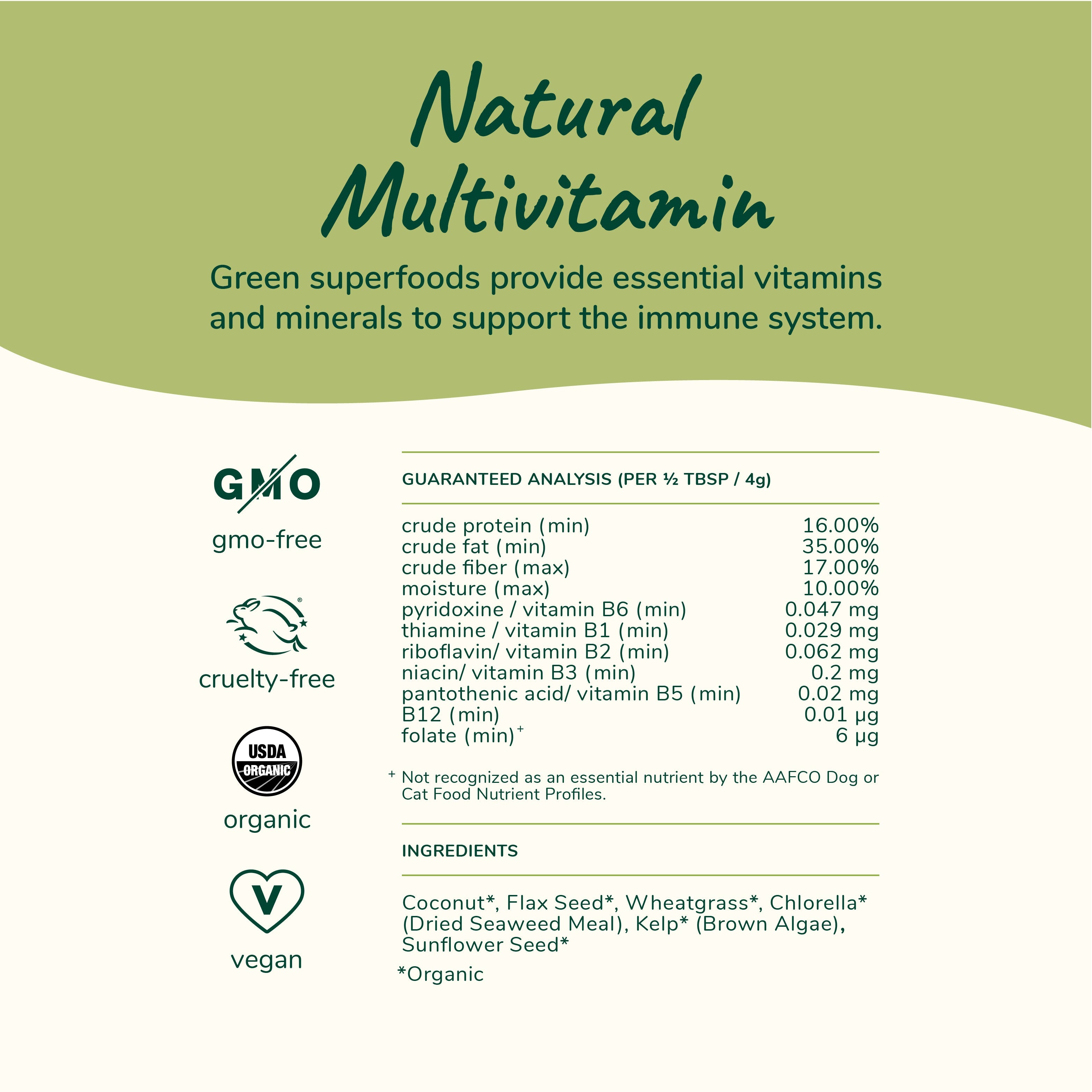 Kin+Kid Supplement Raw Vitaboost 4oz. (Small) Multivitamin
