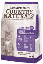 Grandma Mae's Country Naturals Grain Free Indoor & Weight Control Dry Cat Food Chicken 12lb