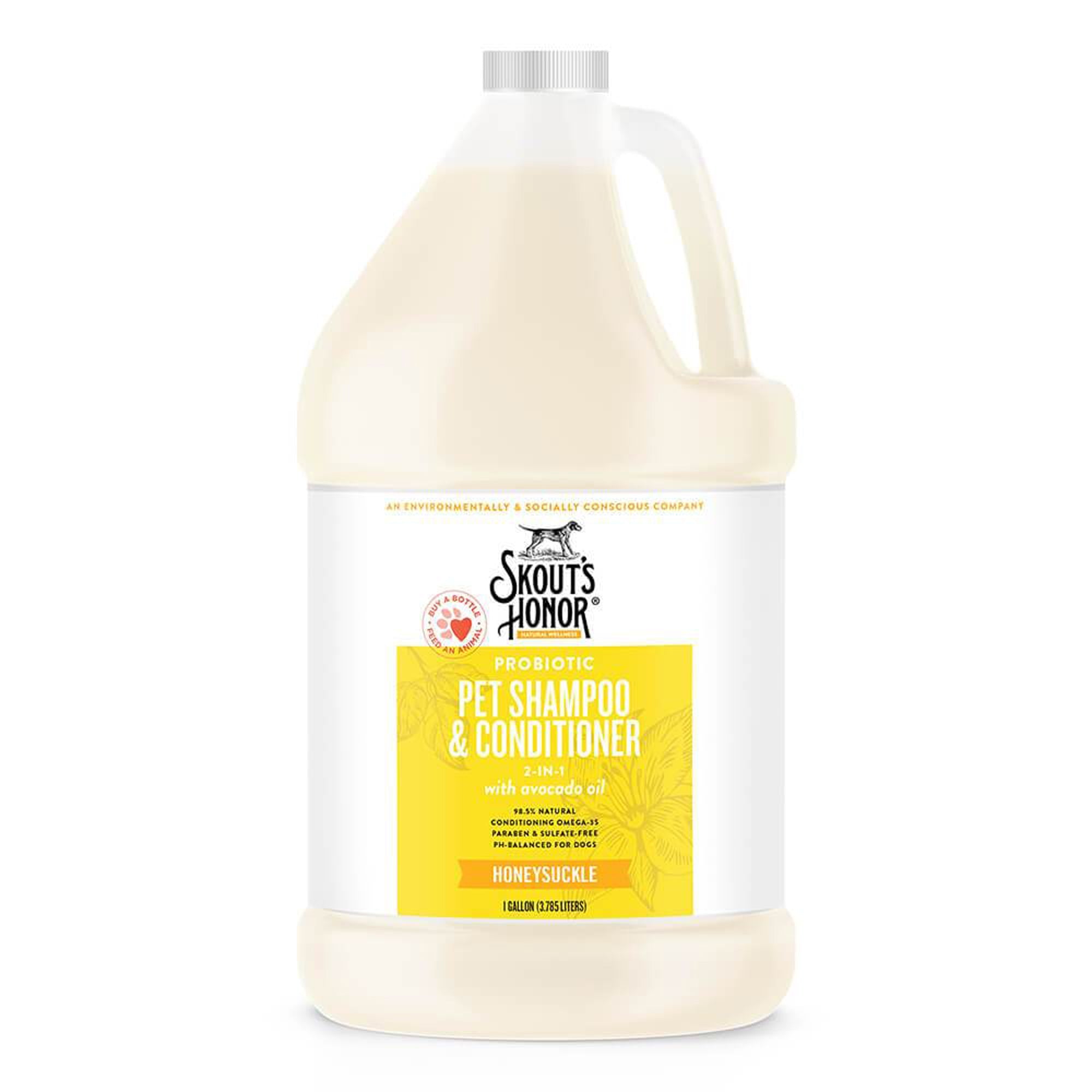 Skouts Honor Dog Shampoo Conditioner Honeysuckle 1 Gallon