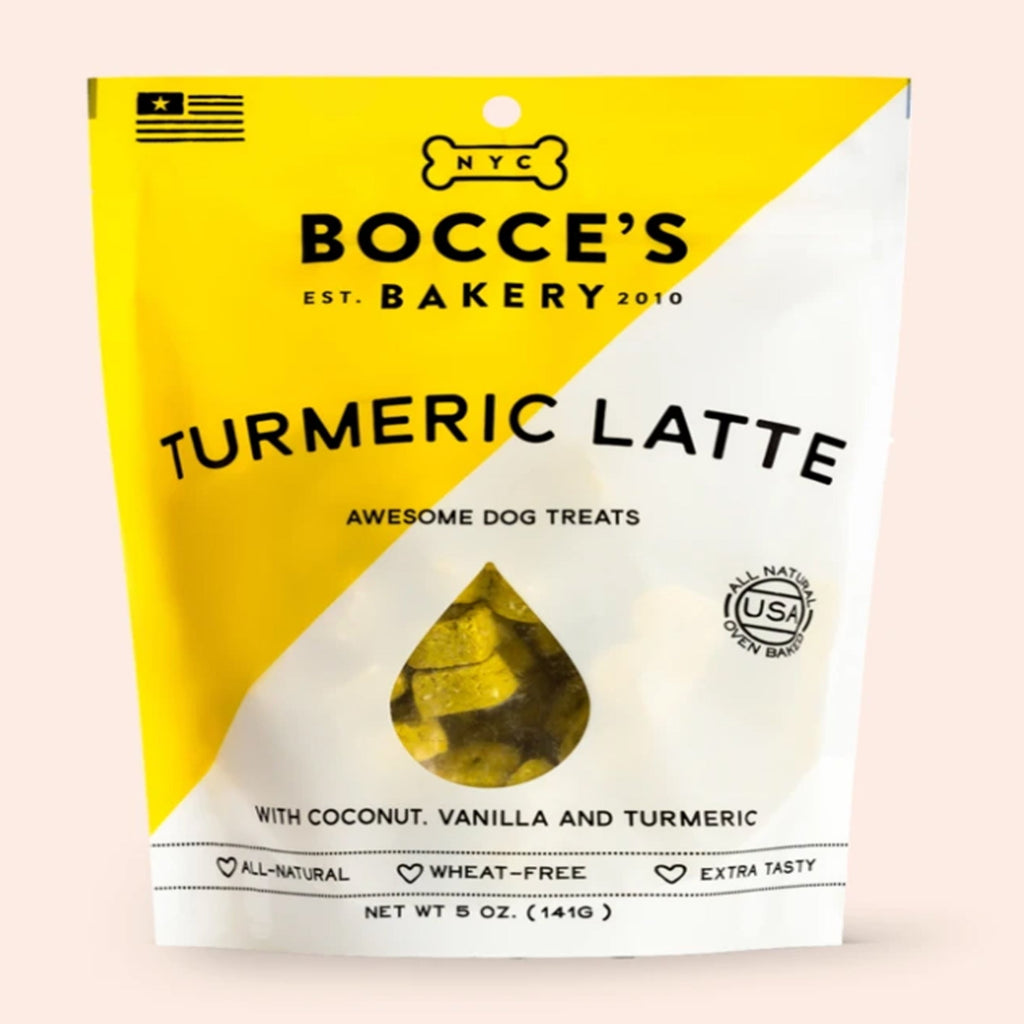 Bocce's Bakery Dog Biscuits Turmeric Latte 5oz. (Pack of 3)