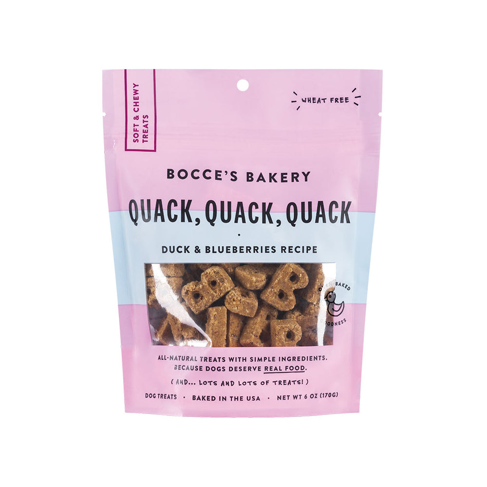 Bocces Bakery Dog Soft And Chewy Quack Quack 6oz